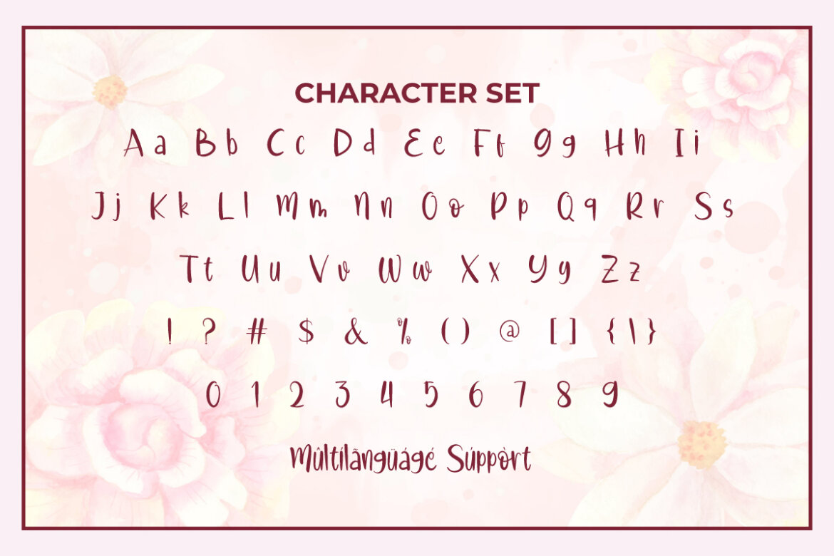 Cranberry Blossom FREE Font - view 6