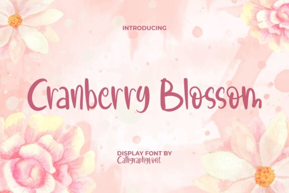Cranberry Blossom FREE Font