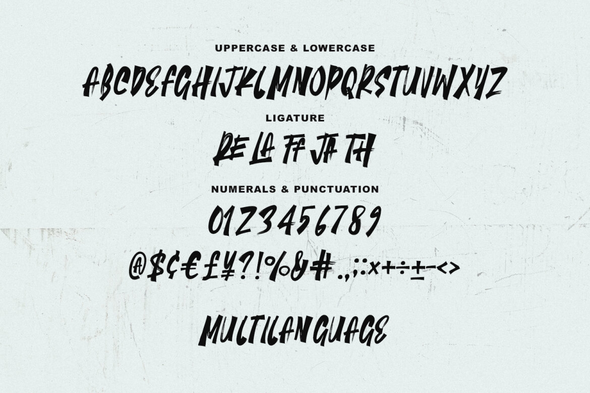 Mujared FREE Brush Font - view 6