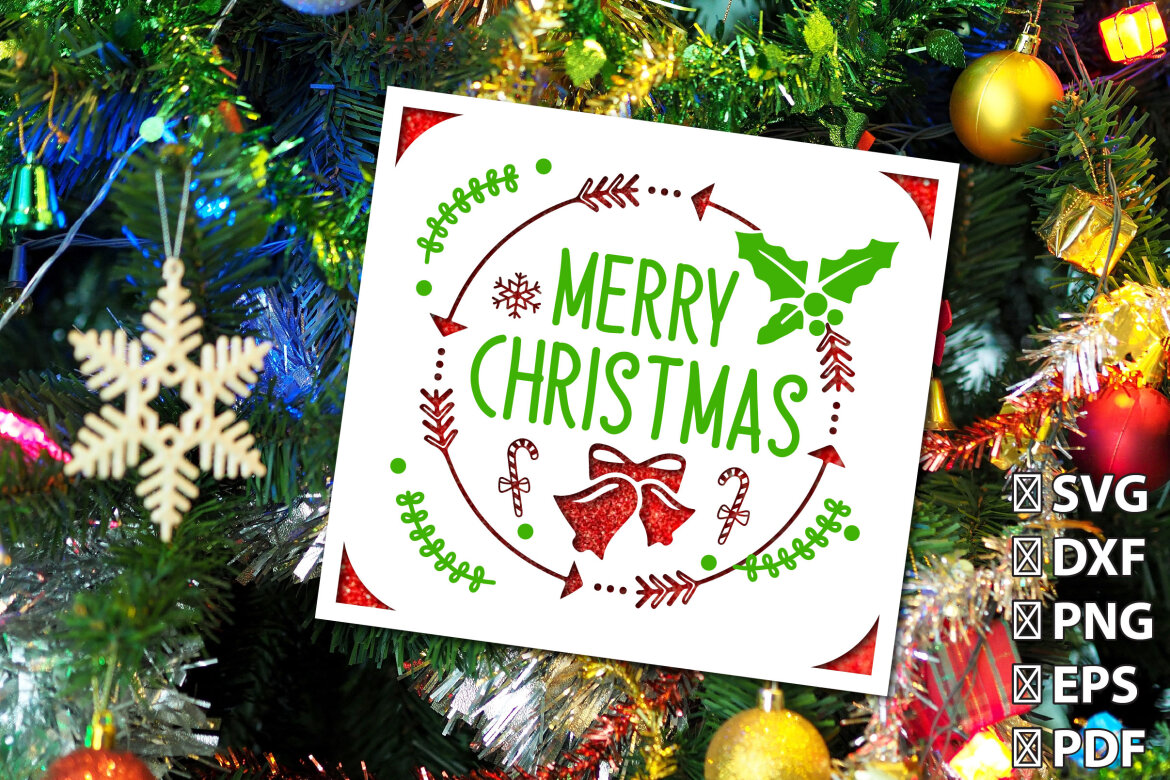 3D Christmas insert card FREE paper cutting - view 3