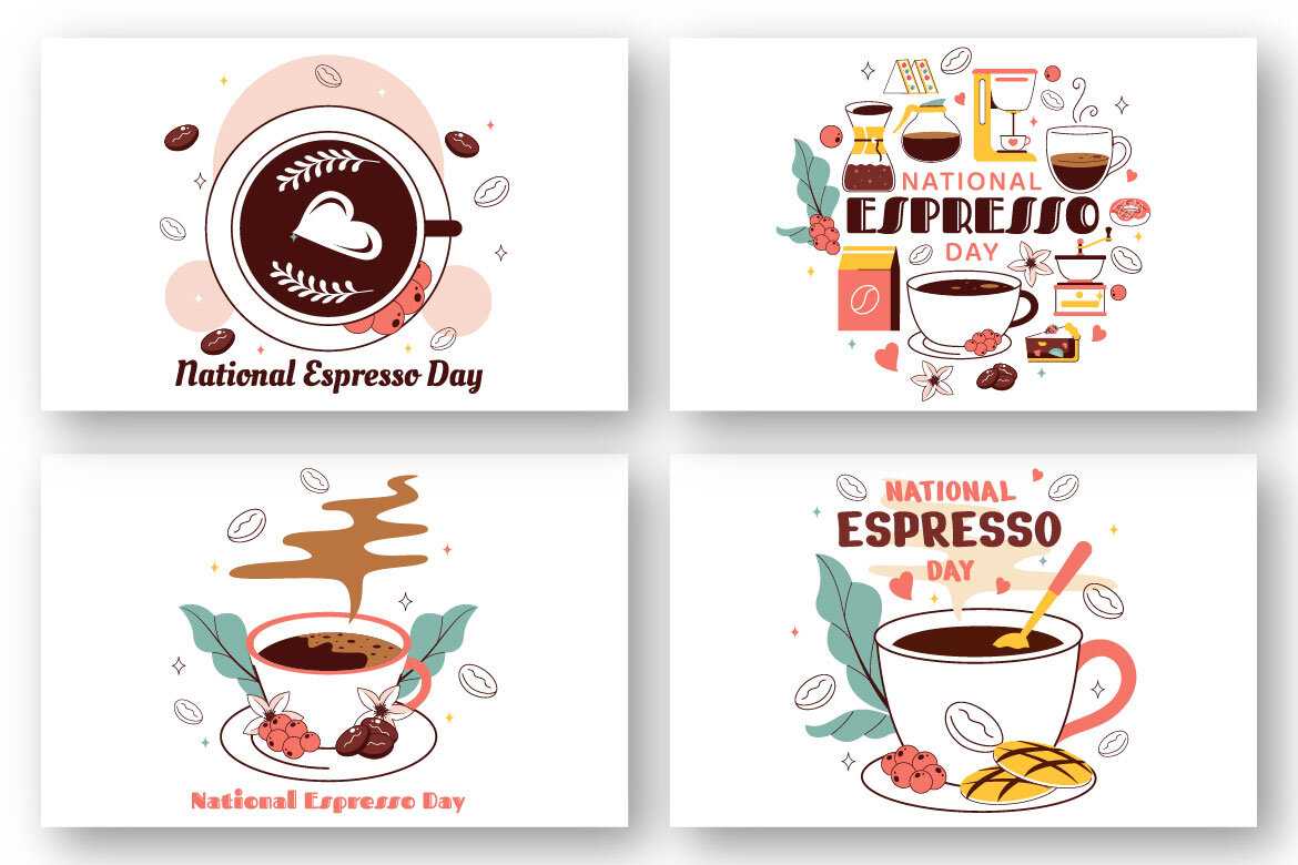 10 National Espresso Day FREE Illustrations - view 3
