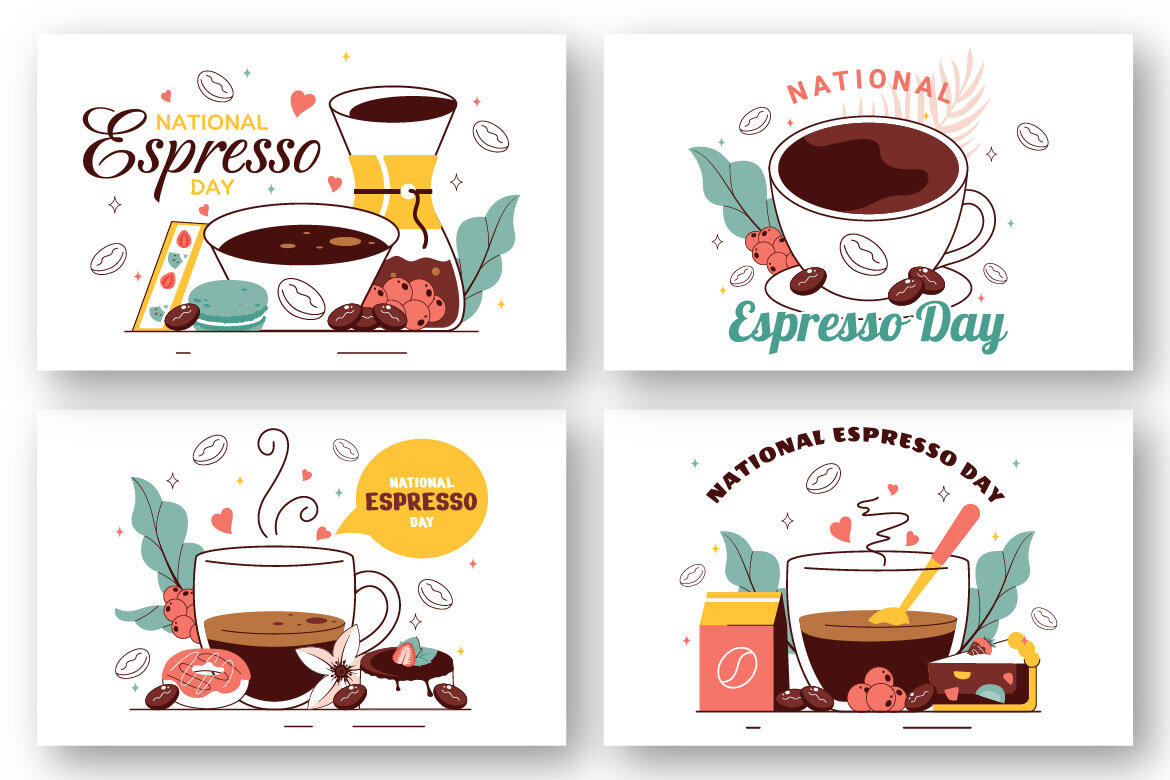 10 National Espresso Day FREE Illustrations - view 2