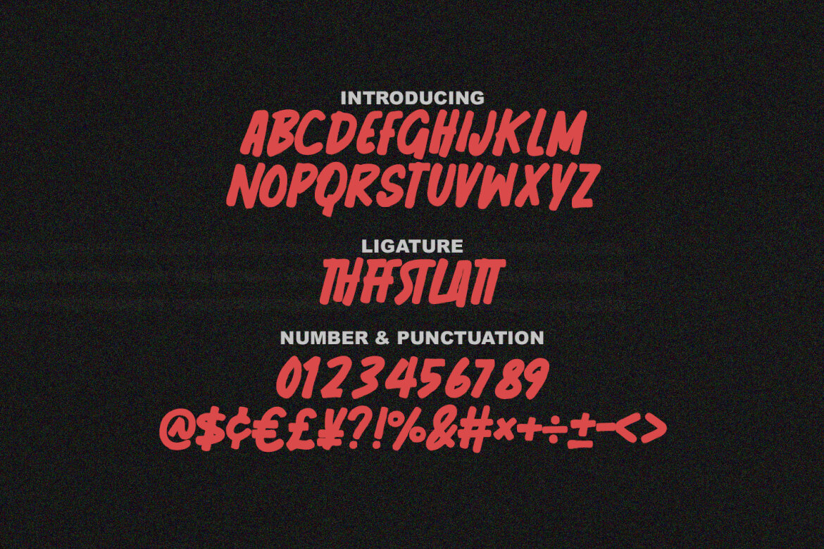 Gastetla Brush FREE Font - view 7