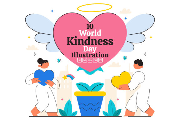10 World Kindness Day FREE Illustrations