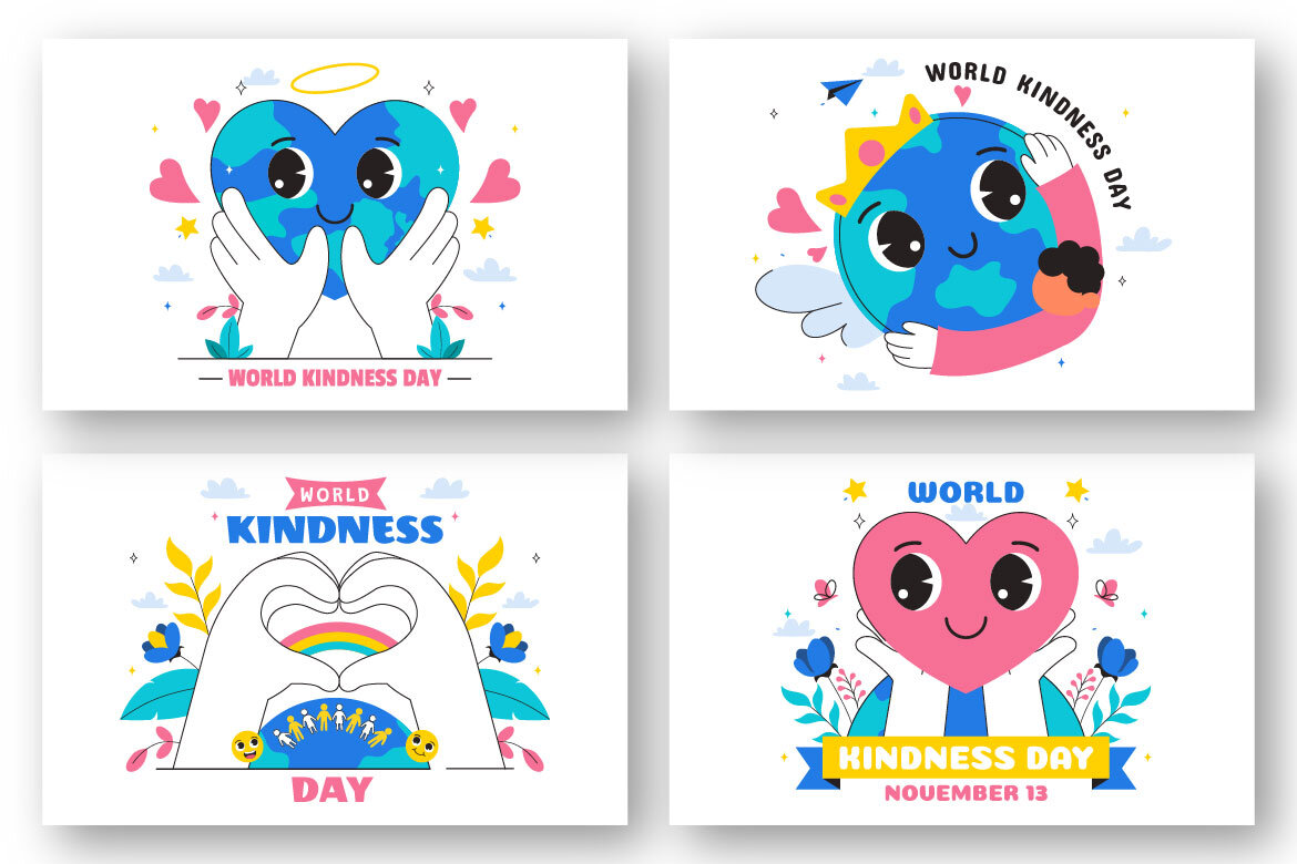 10 World Kindness Day FREE Illustrations - view 3