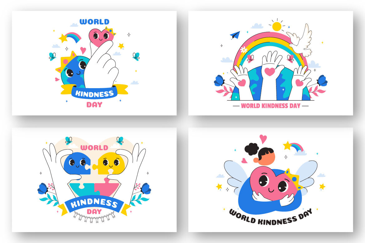 10 World Kindness Day FREE Illustrations alternate
