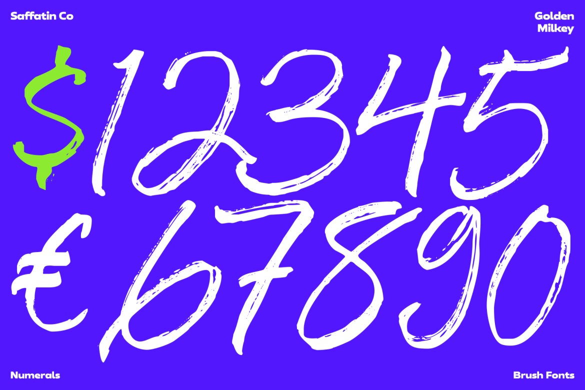 Golden Milkey FREE Brush Font - view 5