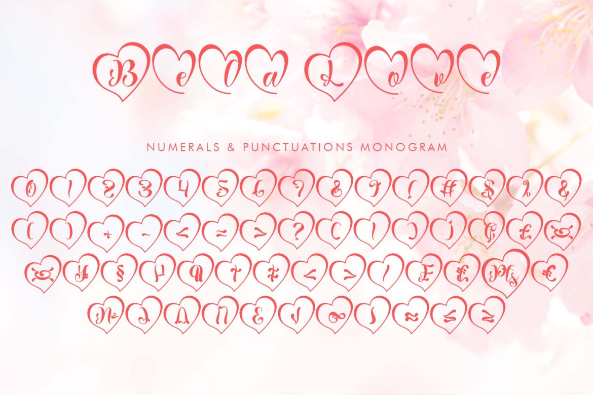Bela Love FREE Font - view 6