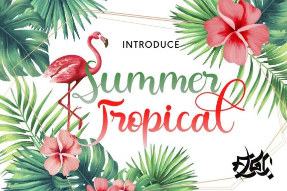 Summer Tropical Script