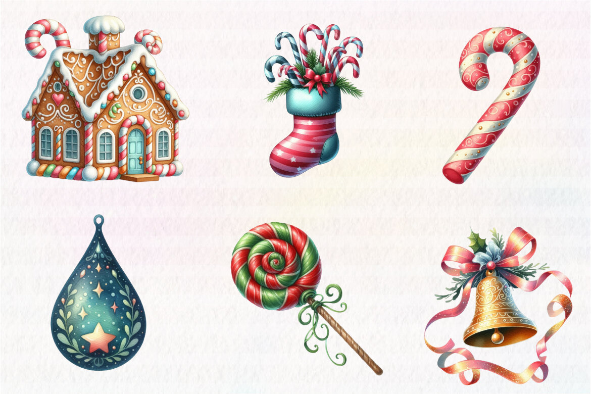 Whimsical Christmas FREE Clipart - view 5