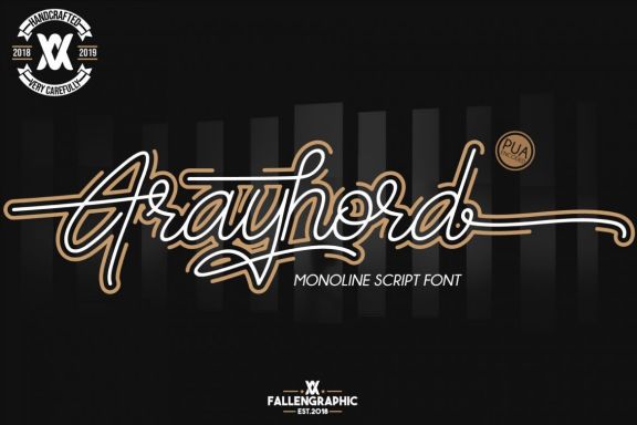 Frayhord Monoline Script