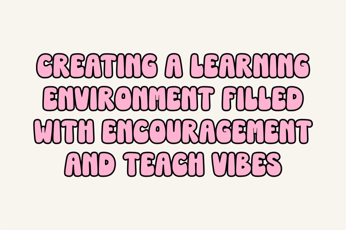 Teach Vibes - Free Groovy Font - view 3