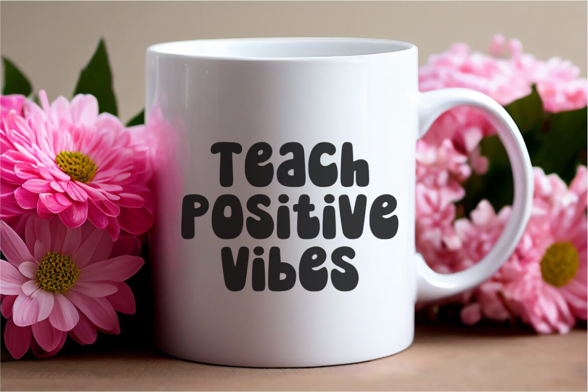 Teach Vibes - Free Groovy Font - view 6