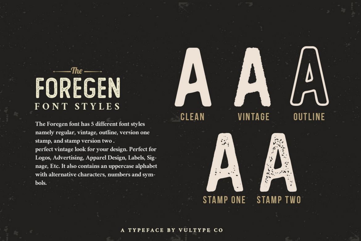 The Foregen - Vintage Sans Serif - view 3