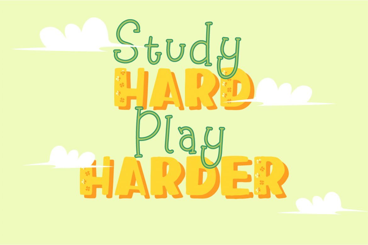 Happy Clover Font Duo alternate