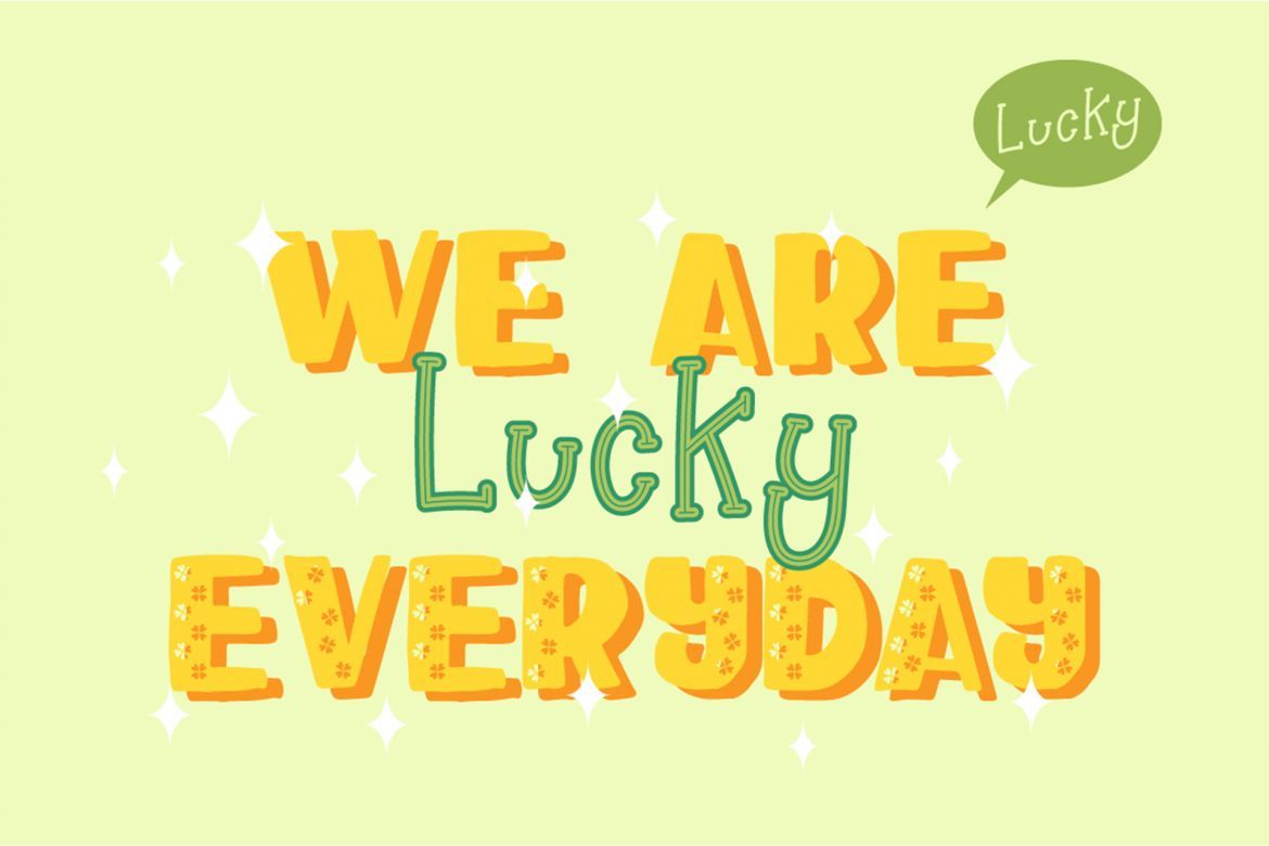 Happy Clover Font Duo - view 4