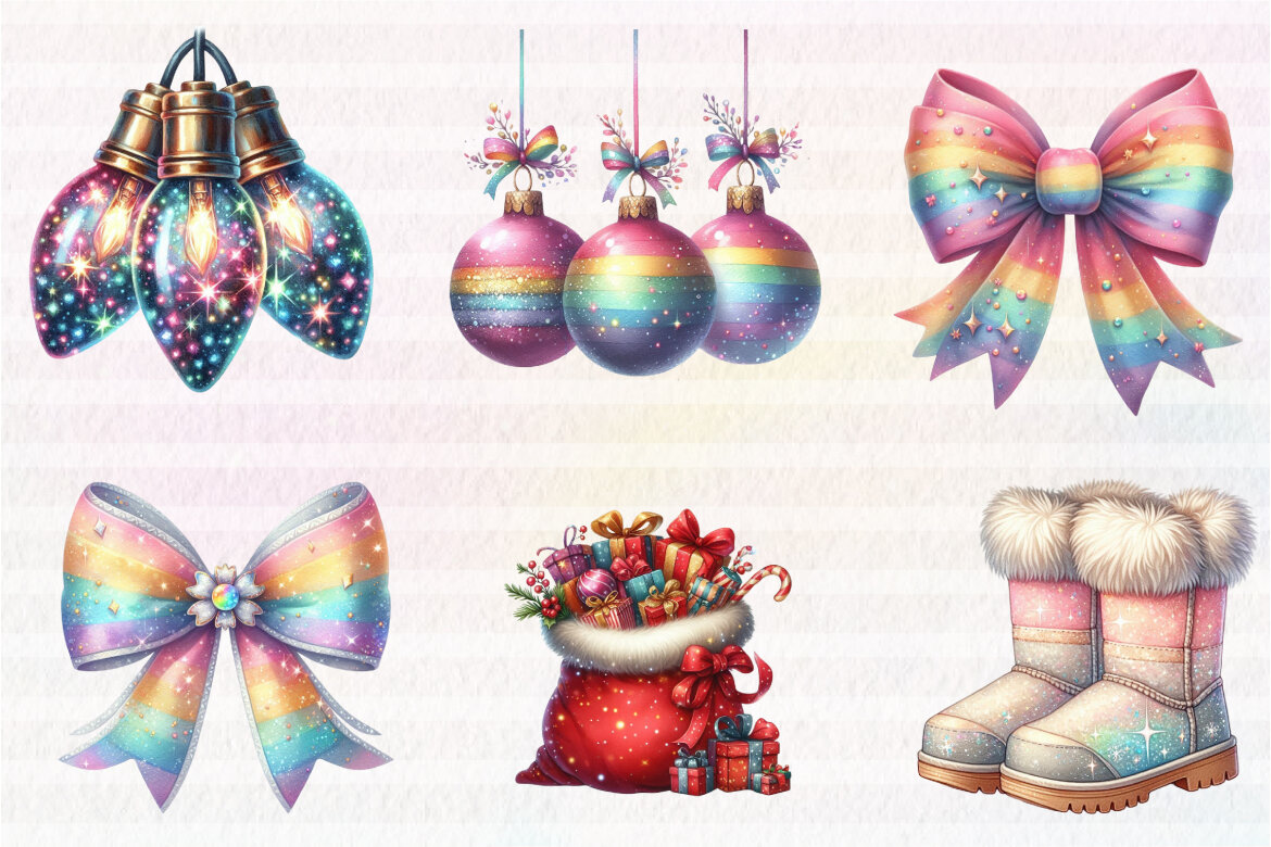 Sparkle Christmas FREE Clipart alternate