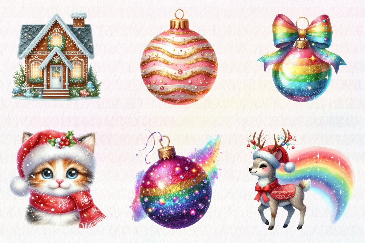 Sparkle Christmas FREE Clipart - view 5