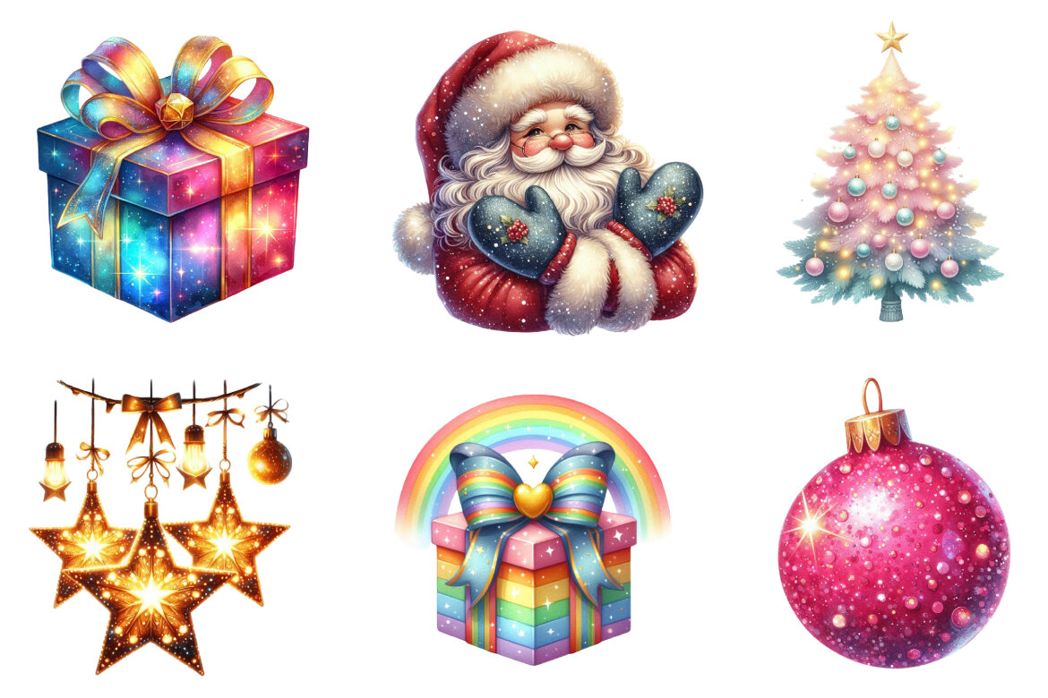 Sparkle Christmas FREE Clipart - view 7