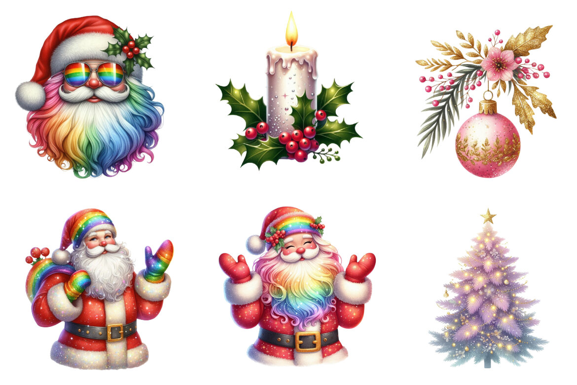 Sparkle Christmas FREE Clipart alternate