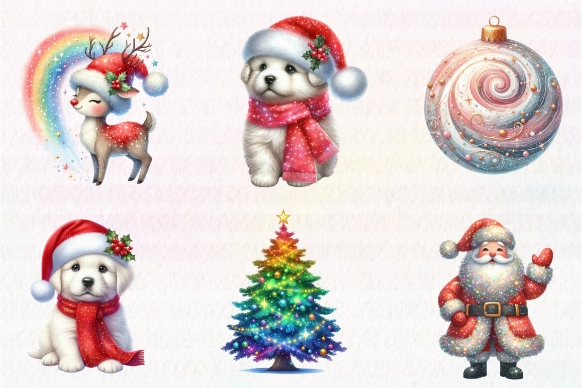 Sparkle Christmas FREE Clipart - view 6