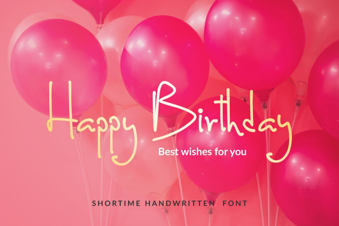 Shortime Handwritten Font - view 5