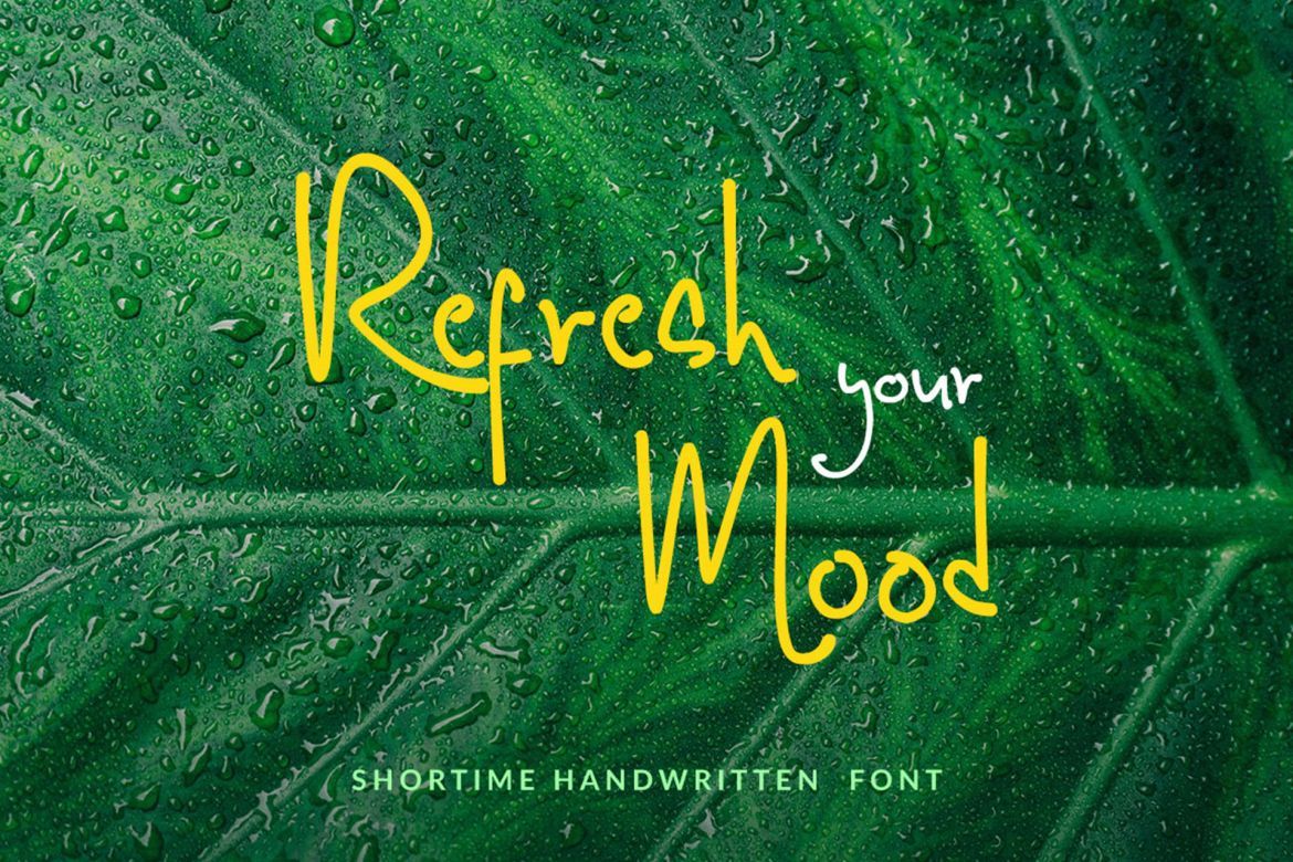 Shortime Handwritten Font - view 6