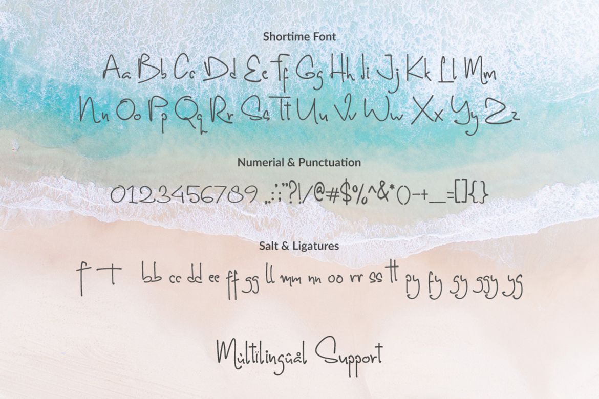 Shortime Handwritten Font - view 11