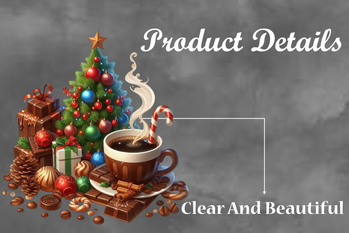 Christmas Chocolate Coffee FREE Clipart - view 3