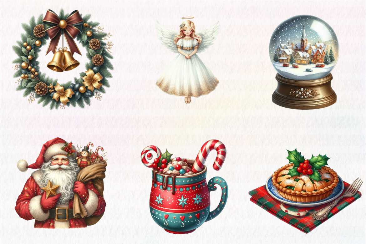 Vintage Christmas Sublimation FREE Bundle - view 3