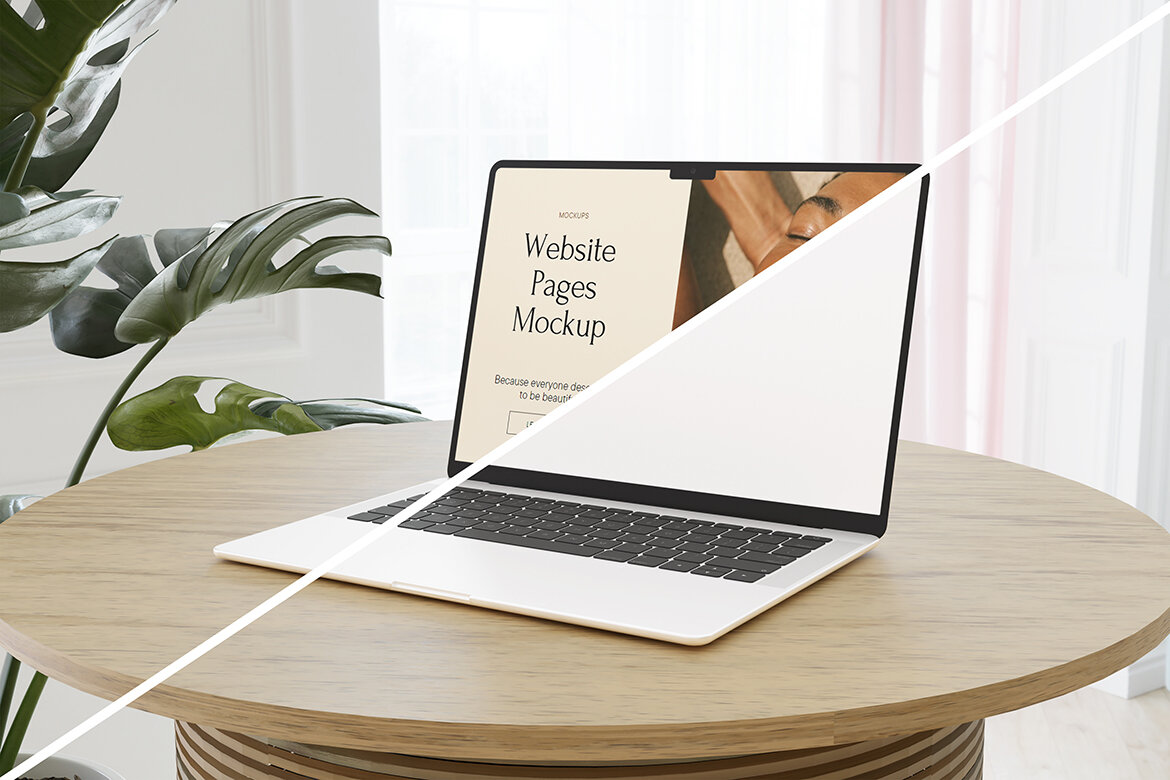 Clean Laptop FREE Mockup alternate