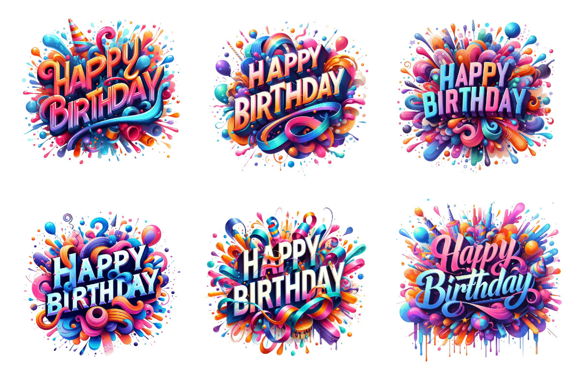 Happy Birthday Png FREE Bundle - view 3