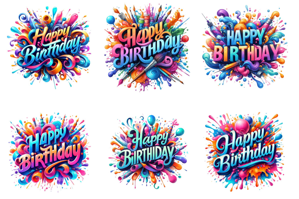 Happy Birthday Png FREE Bundle - view 4