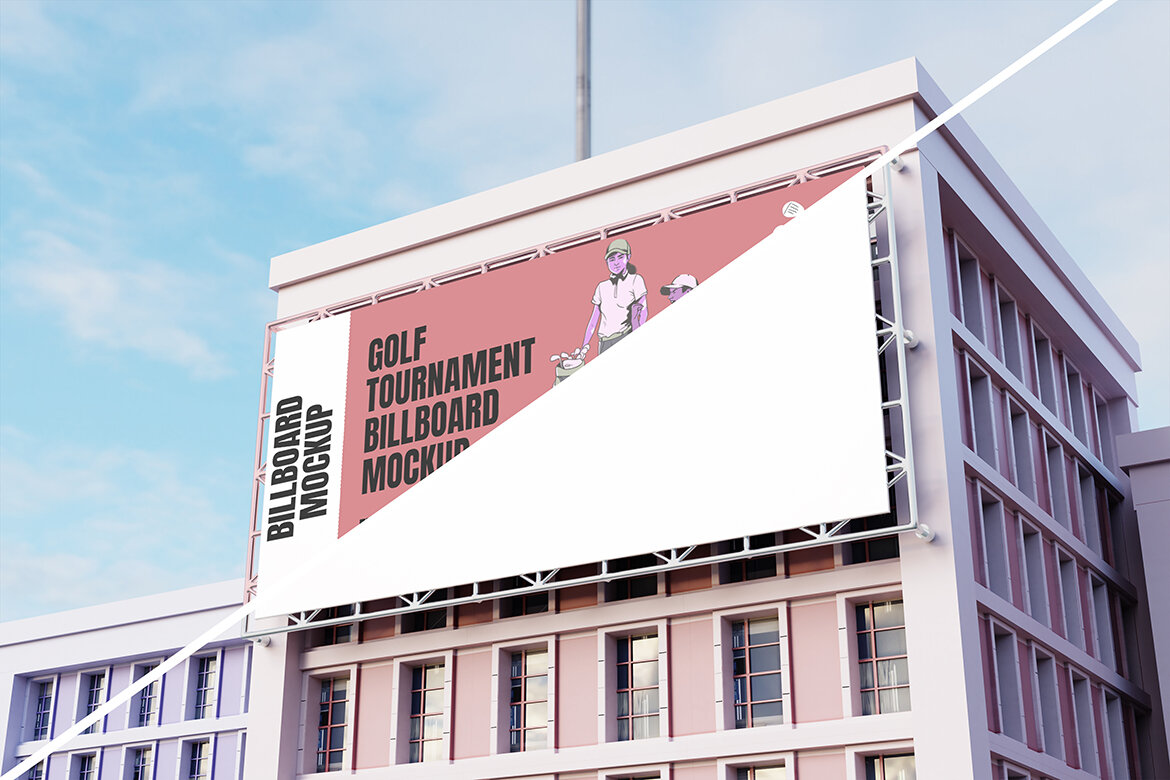 Building Advertisement Billboard FREE Mockup alternate