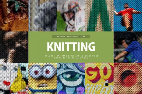 Knitting Photoshop Action - view 17