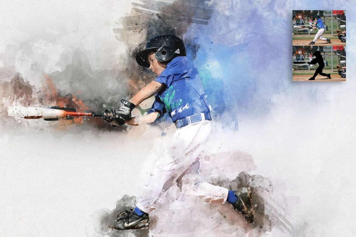 Splash Watercolor Photoshop Action - view 9