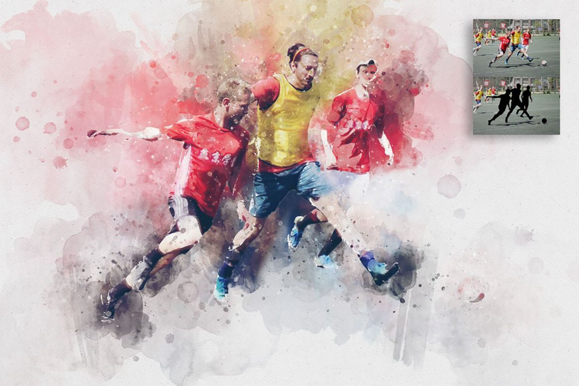 Splash Watercolor Photoshop Action - view 11