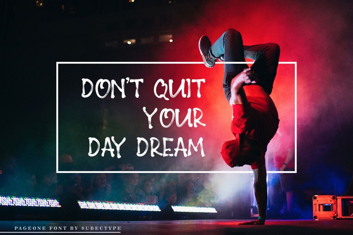 Pageone Brush Font - view 6