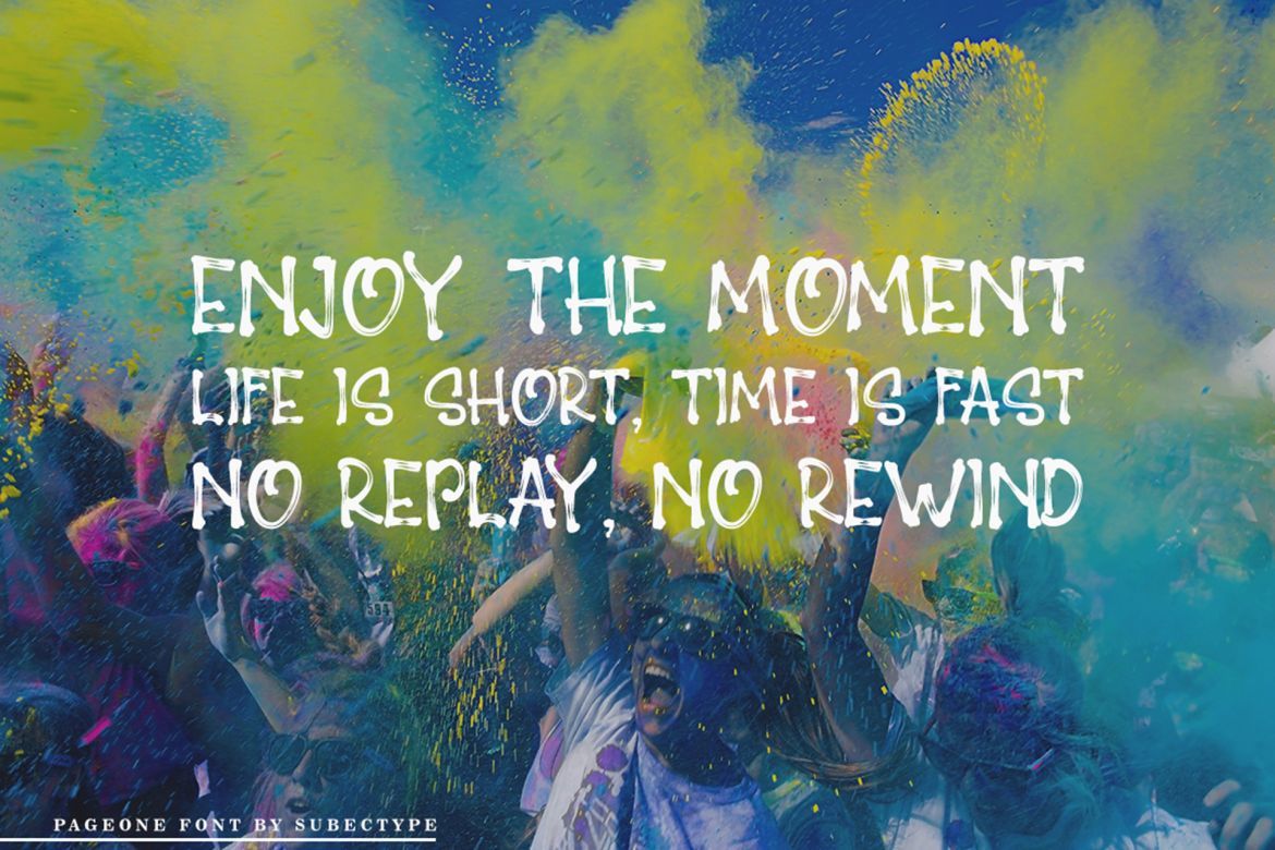 Pageone Brush Font - view 8