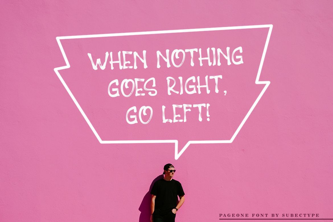 Pageone Brush Font - view 9