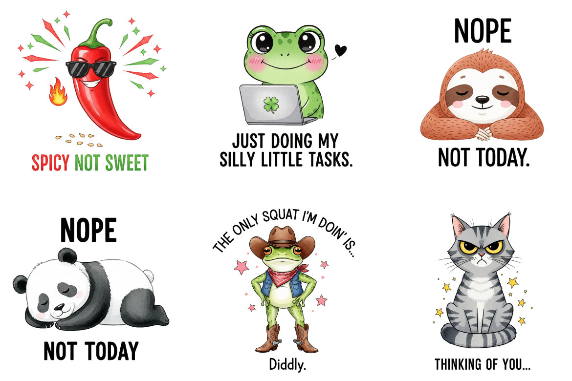 Funny Quotes Animals FREE Clipart 1 alternate