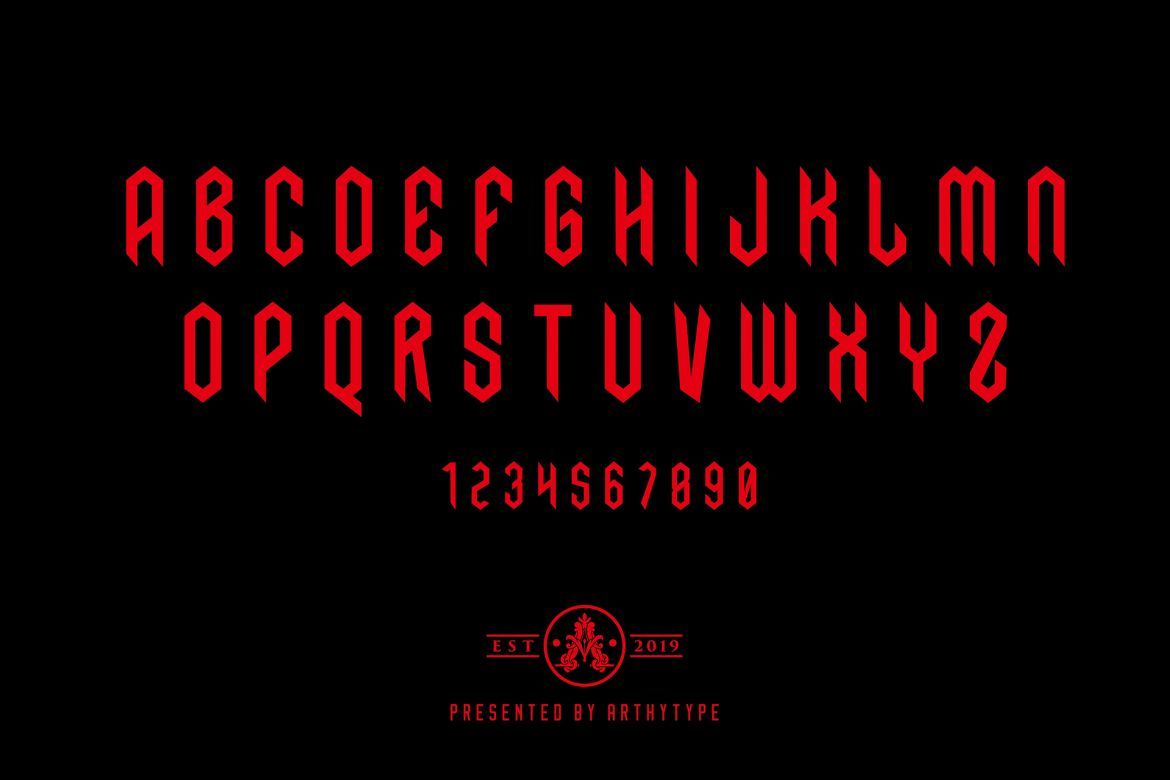 In The Dark Font alternate