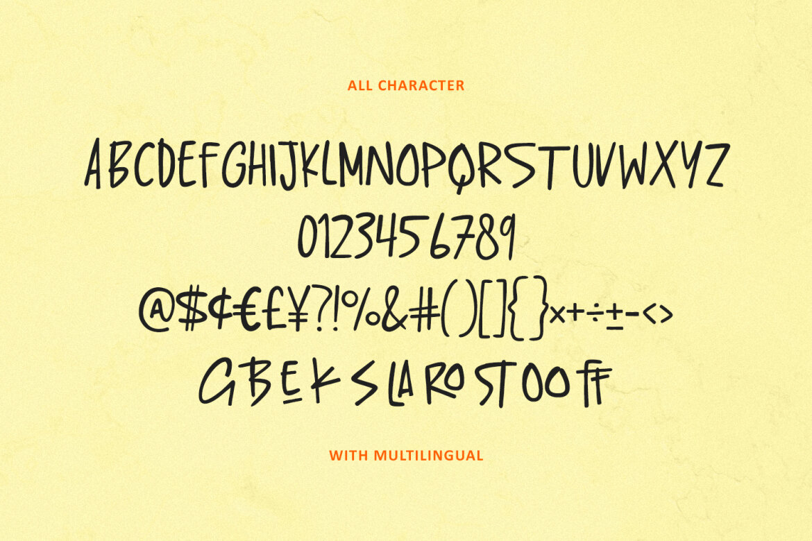 Glabak Lastro Authentic FREE Font - view 6