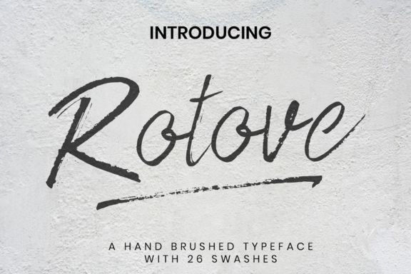 Rotove - Brush Font