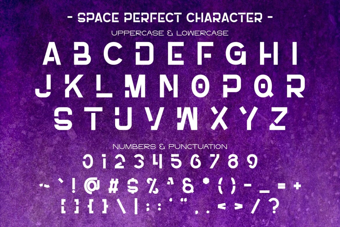 Space Perfect - FREE Futuristic Font - view 5
