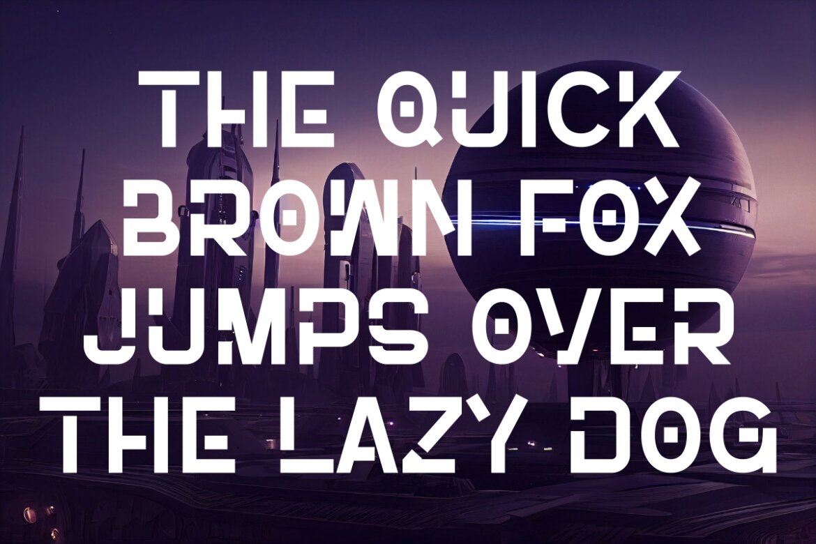 Space Perfect - FREE Futuristic Font alternate