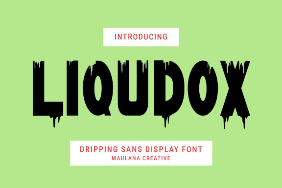 Liqudox Dripping FREE Display Font