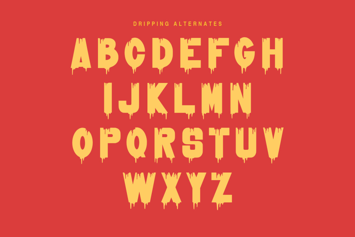 Liqudox Dripping FREE Display Font alternate