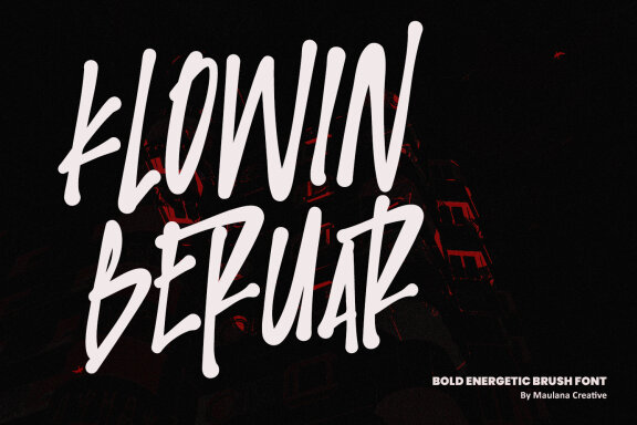 Klowin Beruar FREE Energetic Font