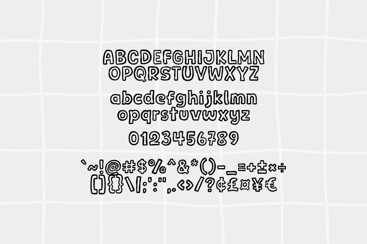 Outline Style FREE Font - view 4